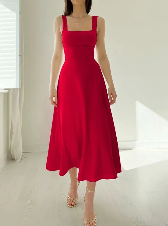 Audrey Midi Dress (Köp 2 gratis frakt)